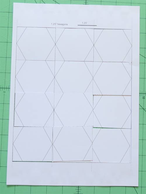 Шаблоны шестигранник на английский склеивания бумаги
