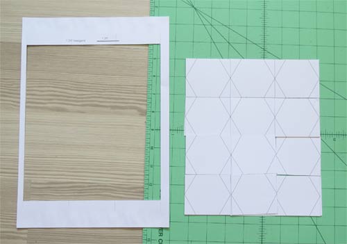Шаблоны шестигранник на английский склеивания бумаги