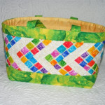 Quilted basket…