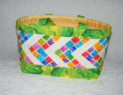 Quilted basket…