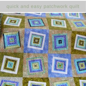 Tilted square quilt tutorial