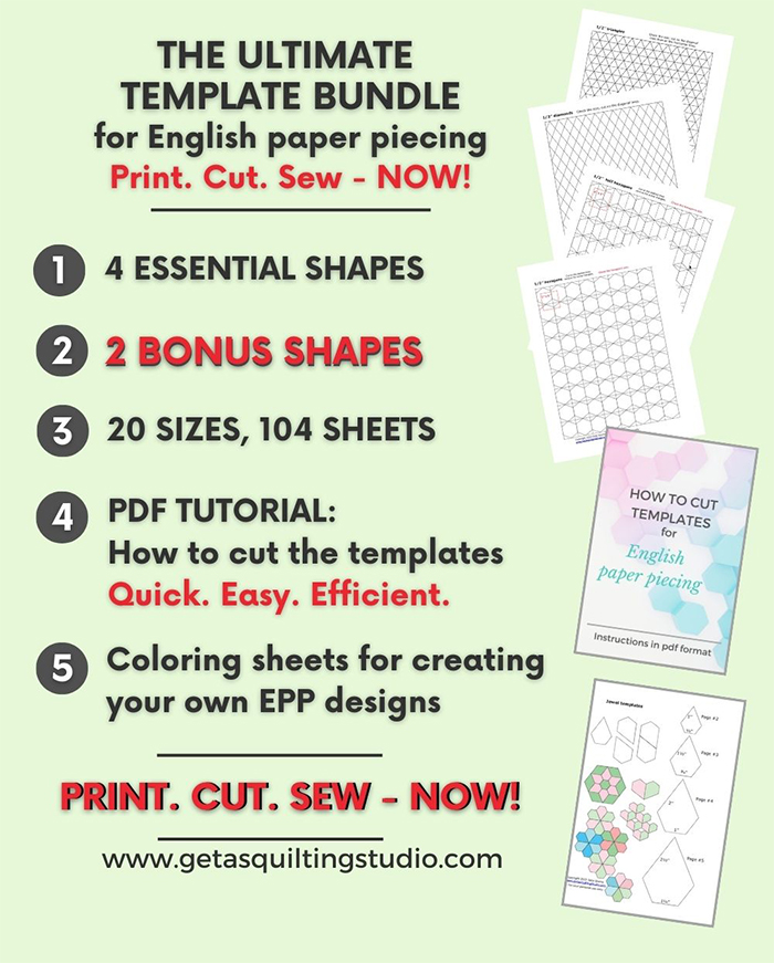 DIY templates for English paper piecing