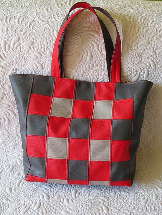 faux leather tote bags