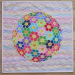 Colorful applique quilt