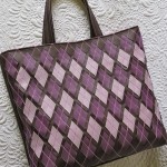 New Faux Leather Woven Bag