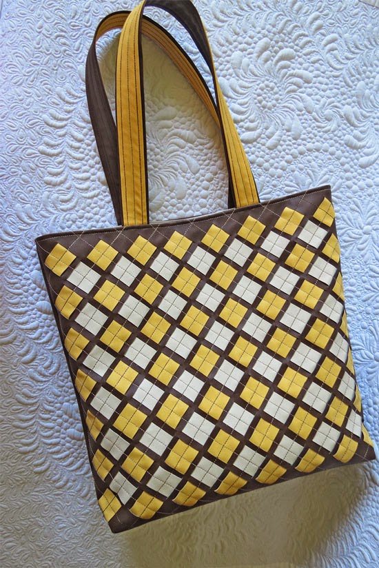 New Faux Leather Woven Bags - Geta's Quilting Studio