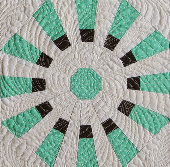 Quilting the Dresden Quilt