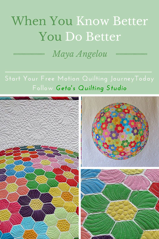 Encouragement for beginner quilters