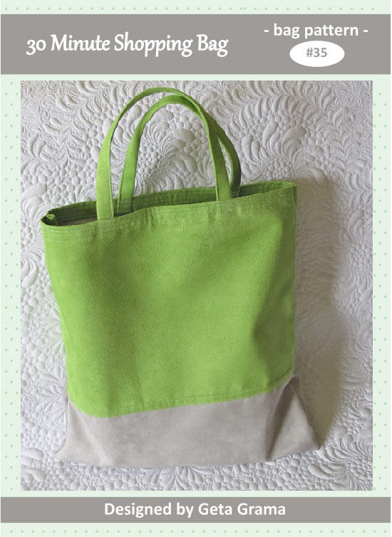Quick shopping bag pattern-sew reusable shopping bags