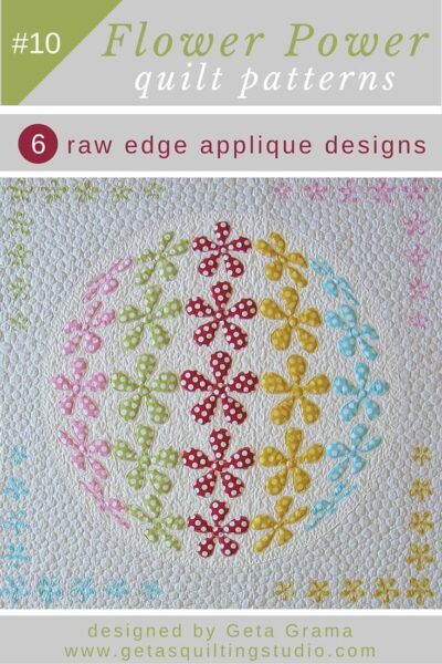 3d flower applique quilt pattern