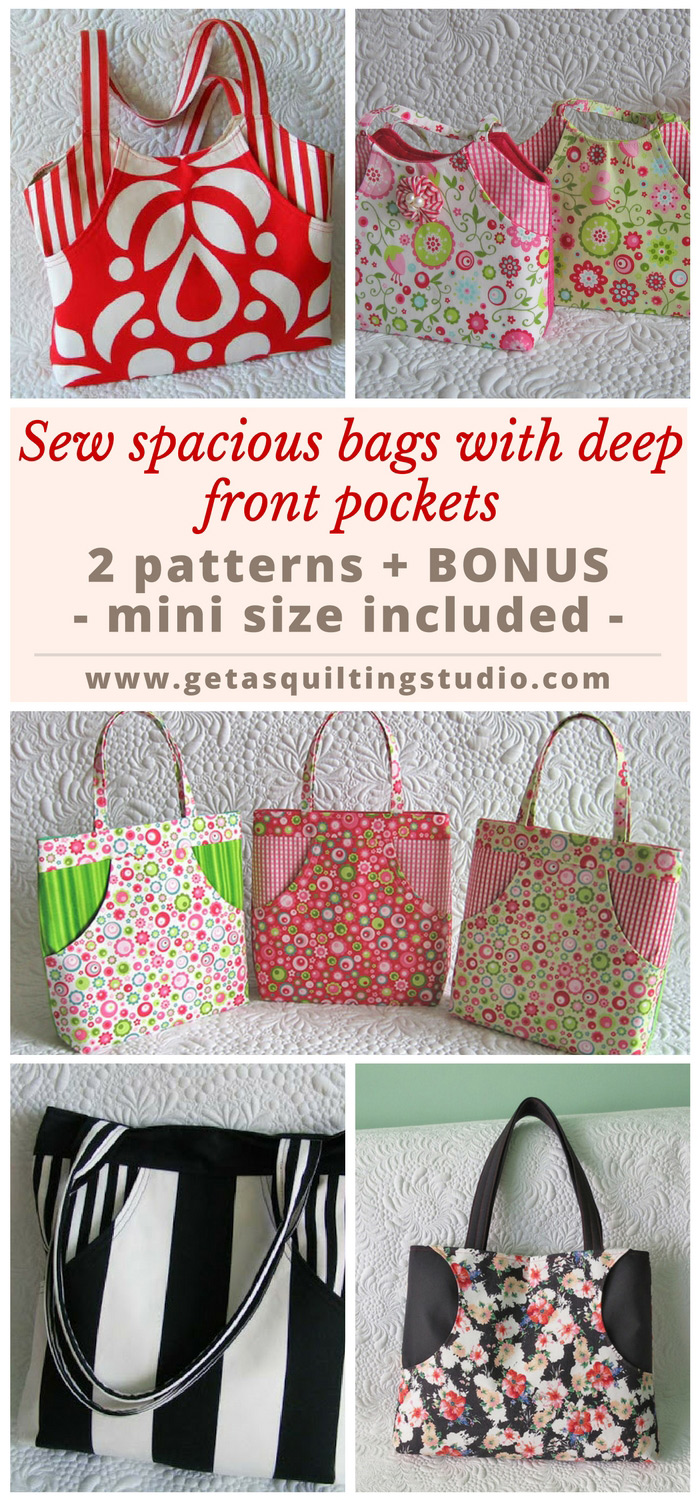 Purse tote bag patterns for spacious bags.