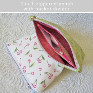 double zippered pouch pattern