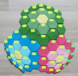 hexagon flower quilt pattern
