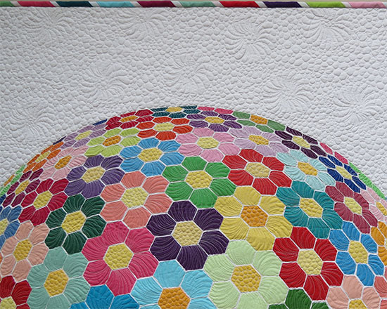 Modern Grandmothers Flower Garden Applique Quilt Pattern