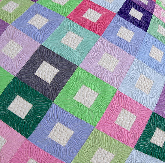 Optical illusion 3D Applique Quilt Pattern