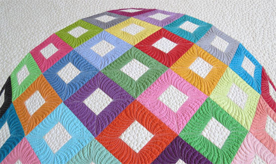 Practice free motion quilting feathers