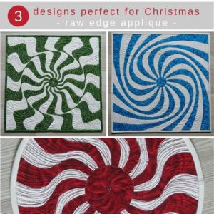 Raw edge applique Christmas quilt patterns
