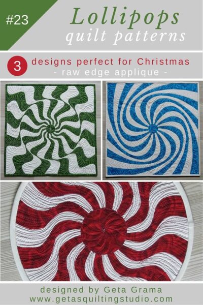 Raw edge applique Christmas quilt patterns
