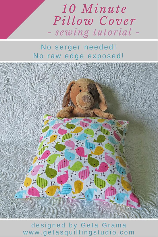 Quick Pillow Cover Tutorial