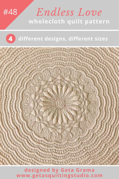 Small Wholecloth Quilt Pattern