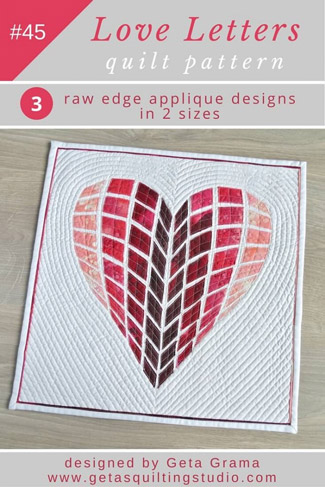 Heart Quilt Pattern- Love Letters