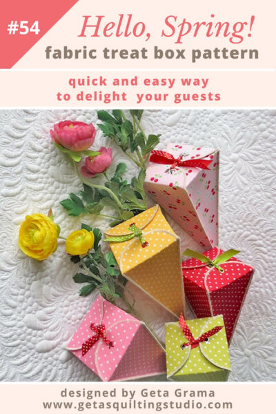 Fabric Treat Boxes Pattern