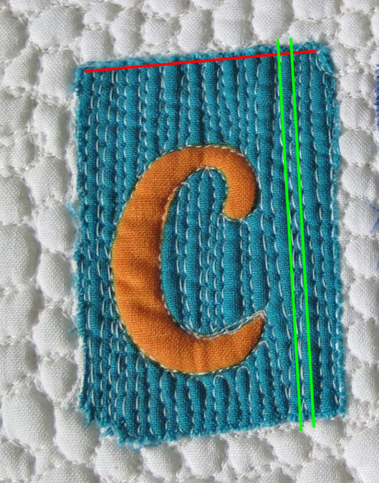 How to quilt letters Geta's Quilting Studio
