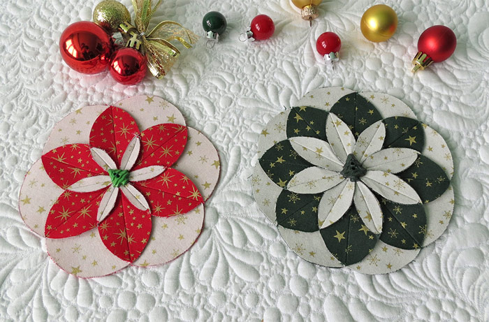 Christmas Folded Flowers
