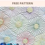 How to quilt feathers on hexagons