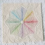 Free quilt design – free motion quilting feathers