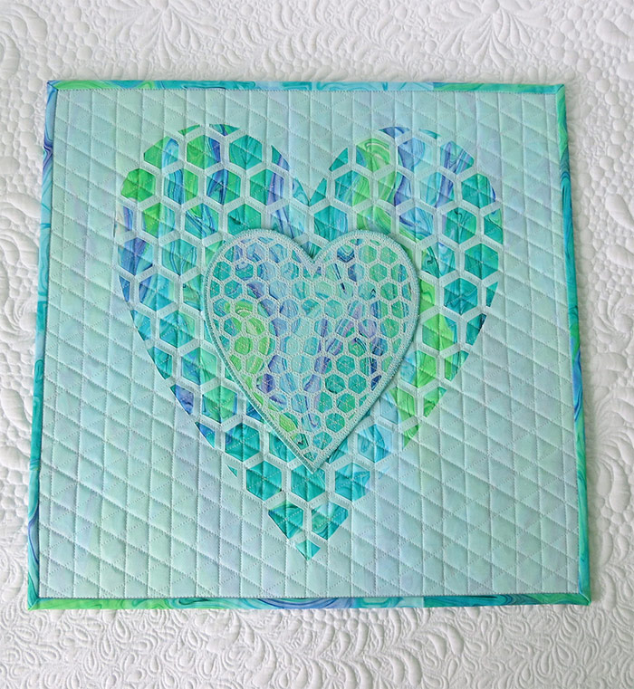 Heart quilt- reverse applique