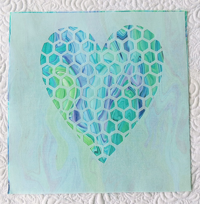 Heart quilt- reverse applique