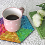 Folded strips pattern for coasters