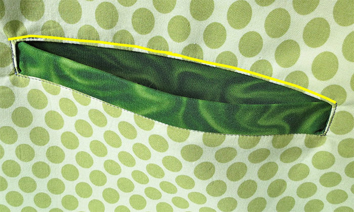 How to sew pockets for bags- welt pockets