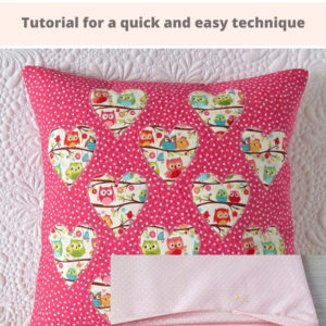 Zippered pillow cover tutorial