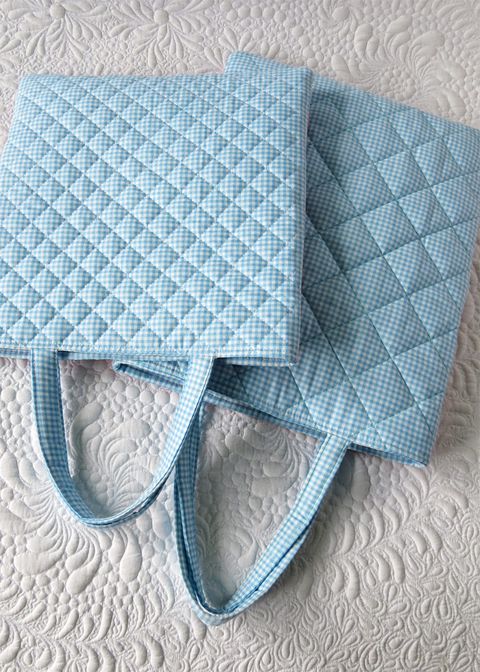 3D pinwheel tote bag pattern