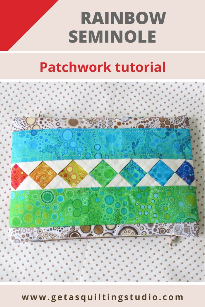 Rainbow seminole patchwork tutorial