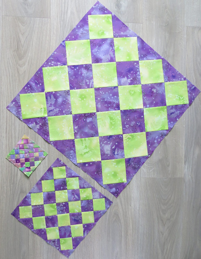 Charm squares quilt pattern