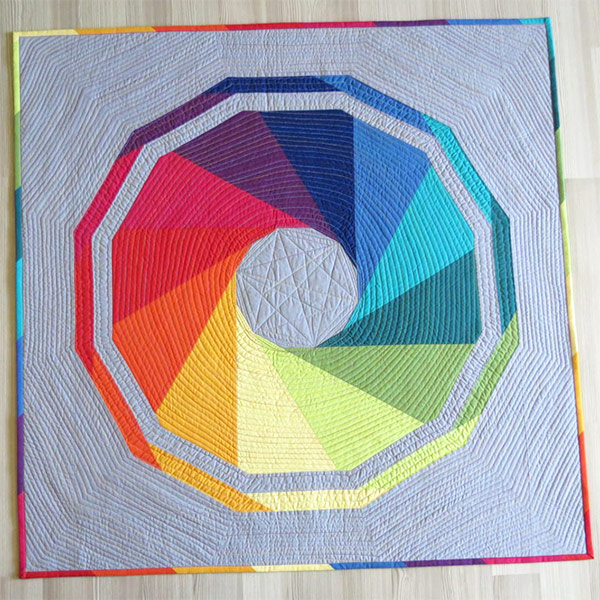 Modern geometric quilt patterns
