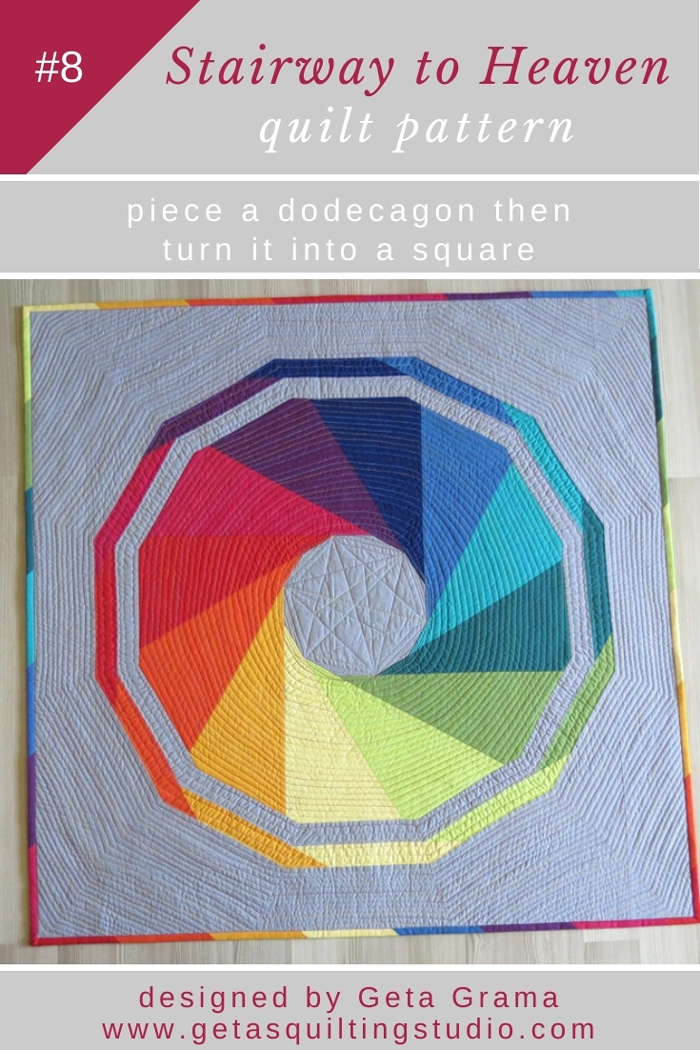 Modern geometric quilt patterns