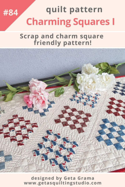 Charm squares quilt pattern