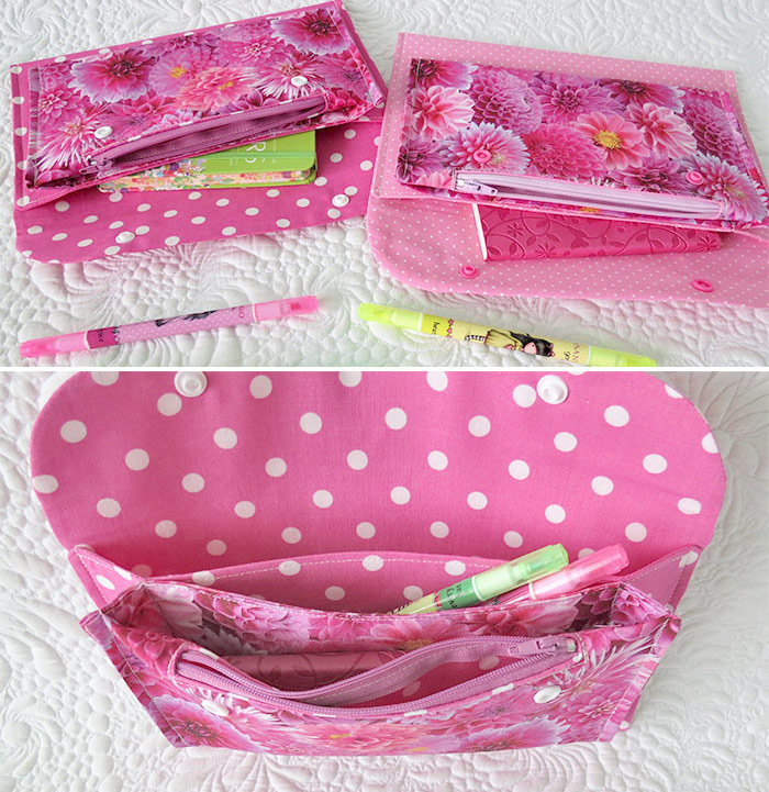 Snap pouch patterns
