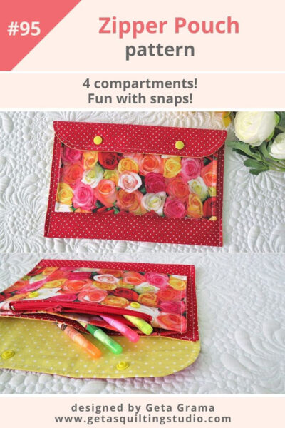 Snap pouch patterns