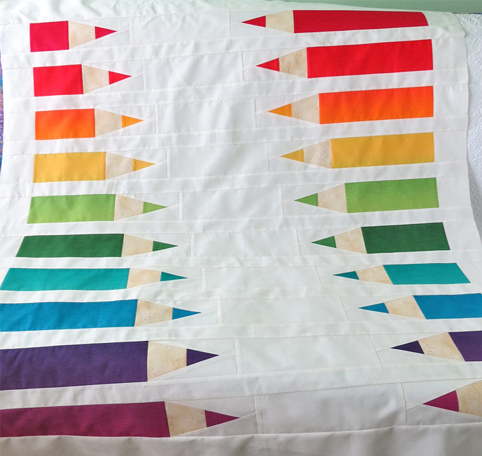 Pencil baby quilt pattern