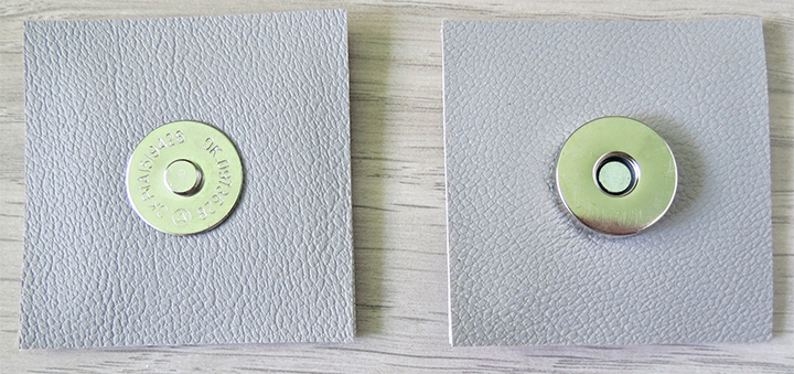 How to install magnetic snaps on bags
