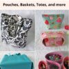Pouch, tote bag and shopping bag patterns