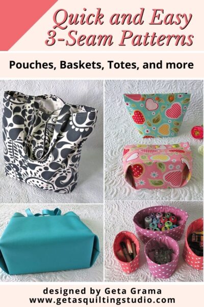 Pouch, tote bag and shopping bag patterns