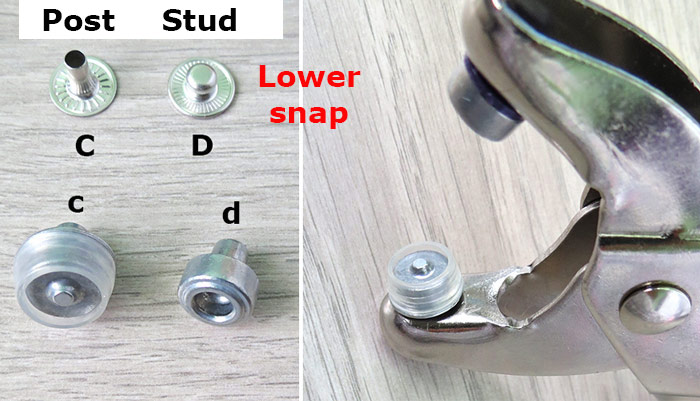 How to install prym anorak snaps