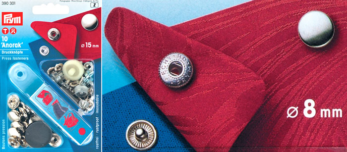 How to install prym anorak snaps