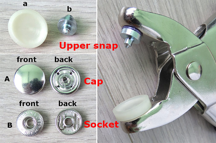 How to install prym anorak snaps
